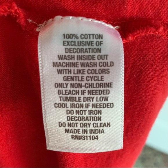 •Crown & Ivy Kids• Girl's Red Long Sleeve Sequin Embellished Top - Size Large - Picture 8 of 9